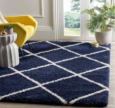 Modern Handknotted Shaggy Home Rug